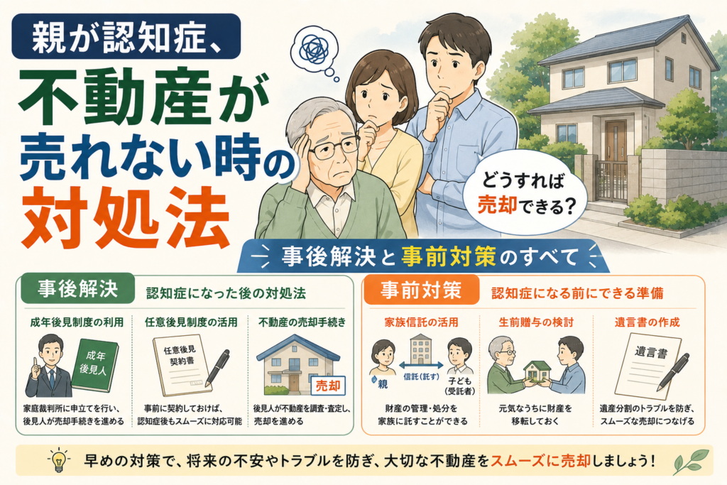親が認知症、不動産が売れない時の対処法